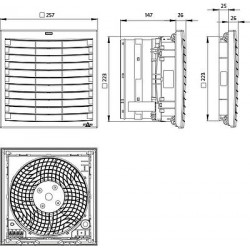 Fani cu filtru PLUS FPI / FPO 018 | do 536 M³/H (223 X 223 MM)