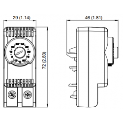 Mechanical thermostat TRT-10A230V-NC