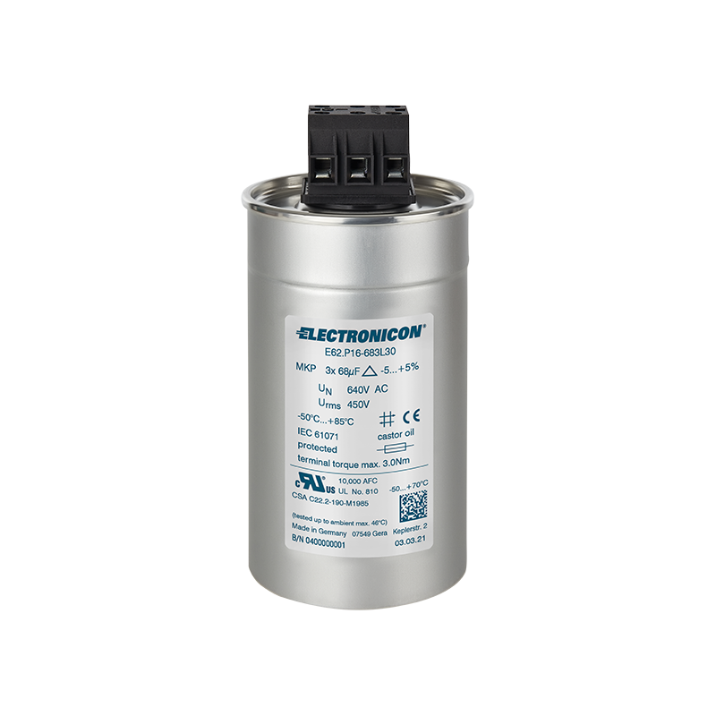 E62.R16-233L30 condensadores trifásicos con filtro de CA E62.R16-233L30 condensadores trifásicos con filtro de CA