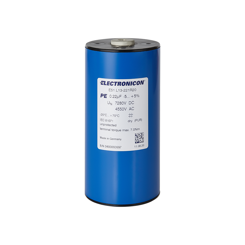 E51.P22-502R20 Axial DC capacitors with low inductance