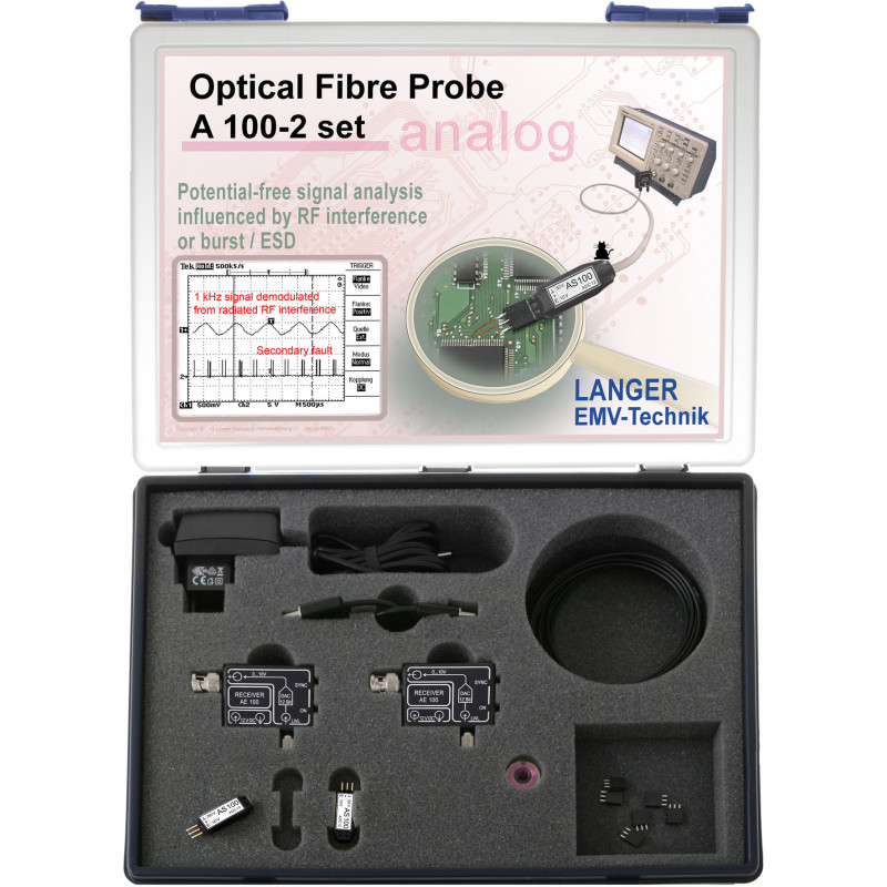 A100-2 2-csatornás optikai szonda, 25 kHz