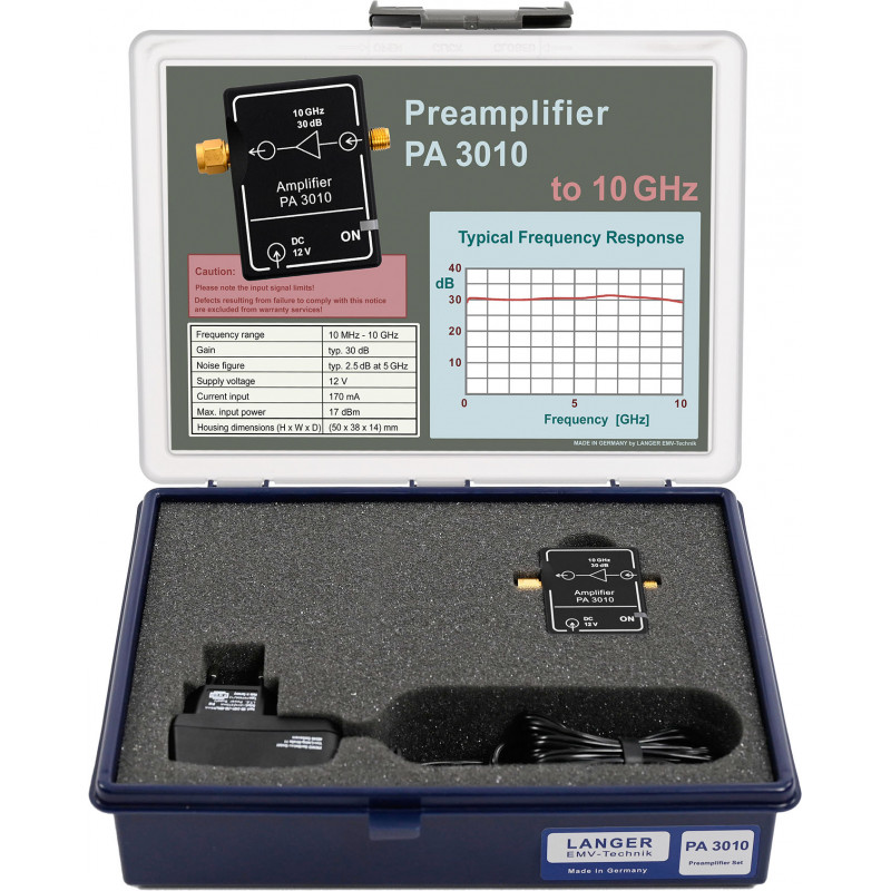 PA 3010 Előerősítő készlet 10 MHz-től 10 GHz-ig