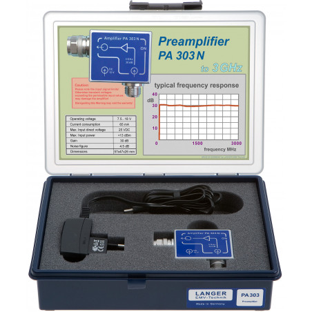 PA 303 N SET Przedwzmacniacz 100 kHz do 3 GHz