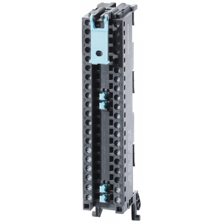 Simatic S7-1500, tira de conexión del conector delantero para conexiones estándar de tornillo de 35