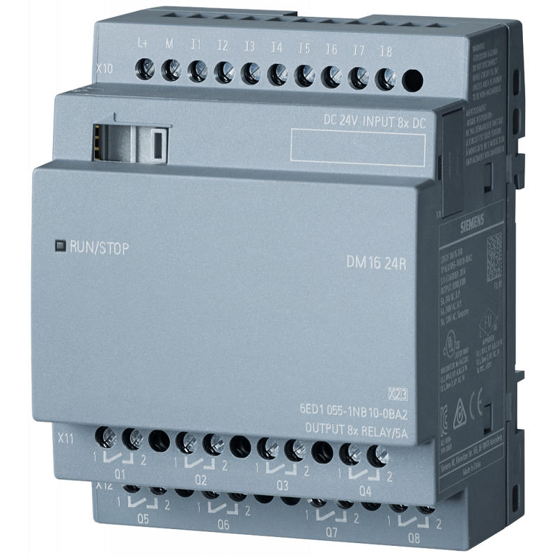 SIGLĂ! 8 DM16 24R Extensii Modul 8 Intrări binare 24V DC și 8 Ieșiri releu SIGLĂ! 8 DM16 24R Extensii Modul 8 Intrări binare 24V DC și 8 Ieșiri releu