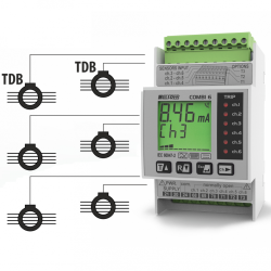Six-channel earth leakage relay - X52UB6