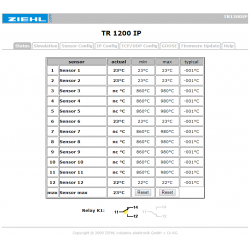 Pt 100-Temperature relays Type TR1200IP