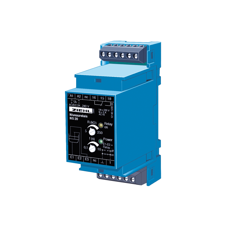 Releu de control al nivelului lichidelor conductoare NS20. Releu de control al nivelului lichidelor conductoare NS20.