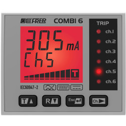 Six-channel earth leakage relay - X52UB6