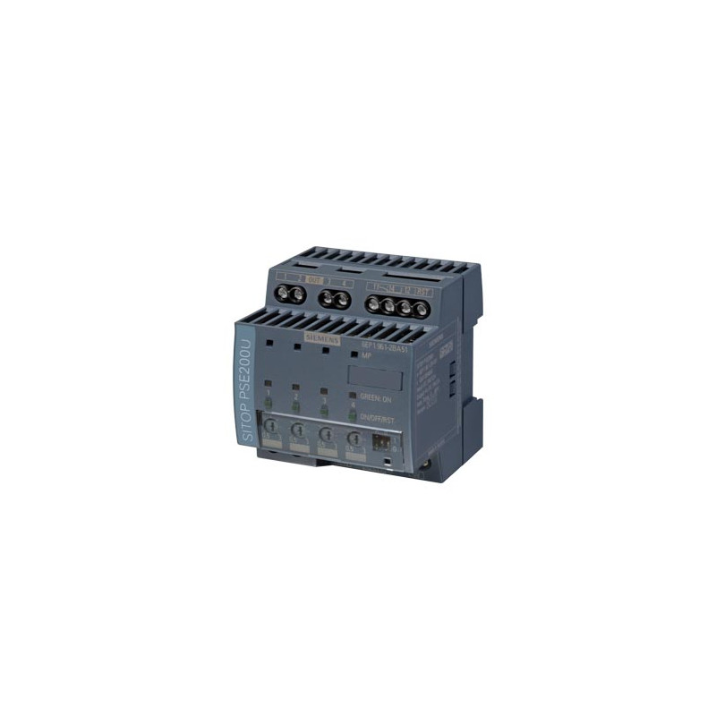 SITOP PSE200U 3 A NEC Class 2 Selectivity module 4-channel input: 24 V DC/12 A output: 24 V/4x 3 A