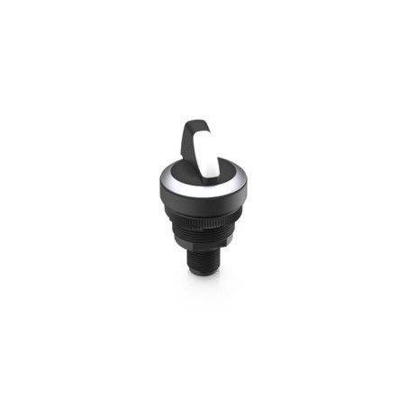 Ramo 22 s, selector switch, round, 2 no, M12 4-PIN A-CODED, silver ring, 2 x 40 °, temporary