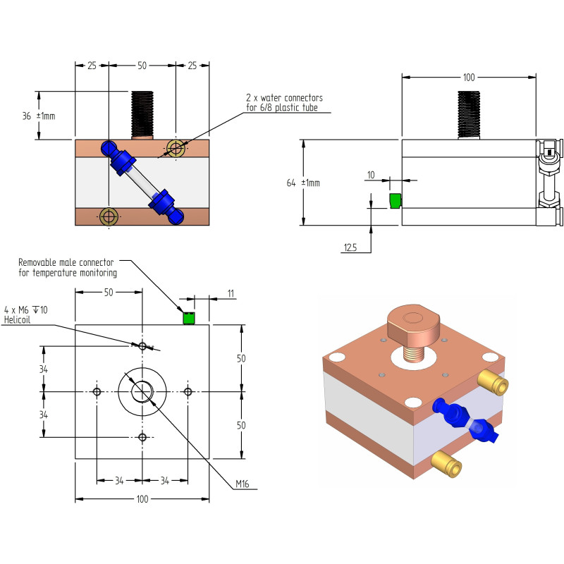 C-CAP 04 Water-cooled capacitor C-CAP 04 Water-cooled capacitor