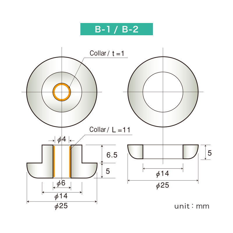 Zselés tuleja - B-0.5 izolátor