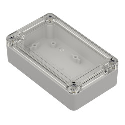 ZP125.75.37JpH TM HERMETISCHES ABS-PC-GEHÄUSE ZP125.75.37 HELLES UNTEN – KLARES OBEN MIT DICHTUNG