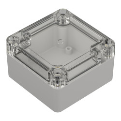 ZP75.75.45SJp TM CARCASA ERMETICĂ PC ZP75.75.45 INFERIOR UșOR - SUPERIOR TRANSPARENT CU GARNITURĂ