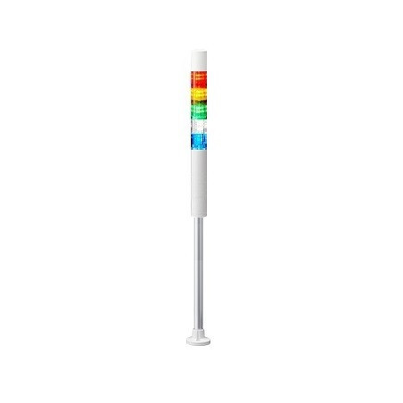 Señal de torre LR6-5M2PJBW-RYGBC. Soporte con pie, sonido.