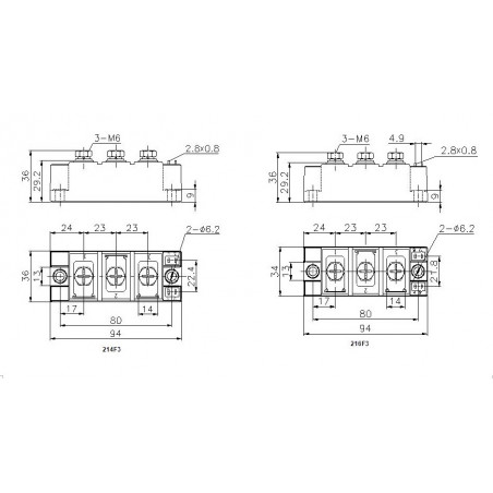 MTC182-16-216F3 Thyristor Module