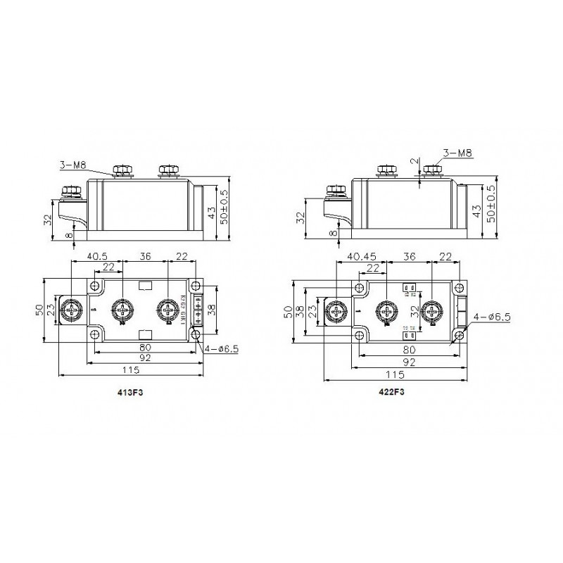 MDC250-12-413F3 Diode Module