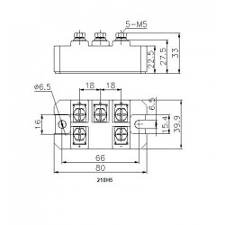MDS100-8-218H5 Bridge Redresor