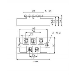 MDS150-12-221H5 Bridge Rectifier