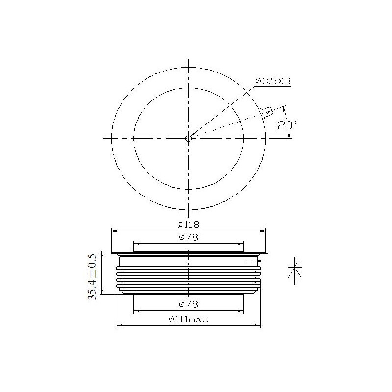H89KPR-22-60 típusú tirisztor PCT