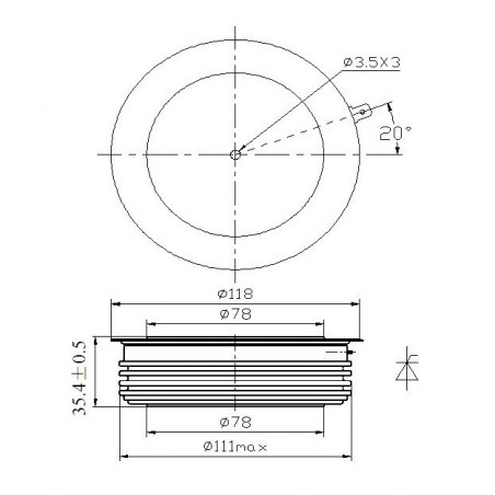 H89KPR-22-60 típusú tirisztor PCT