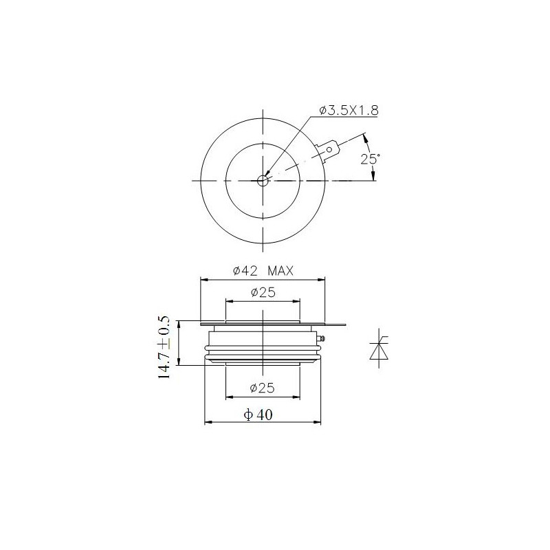 Y30KPE-06-12 Tirisztor PCT
