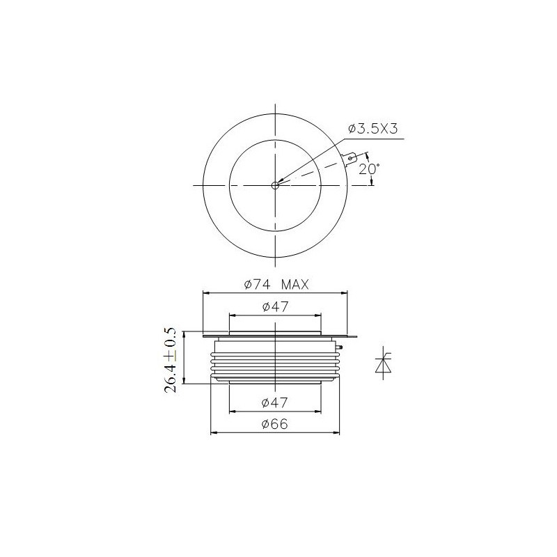 Y50KPE-18-18 Tyrystor PCT Y50KPE-18-18 Tyrystor PCT