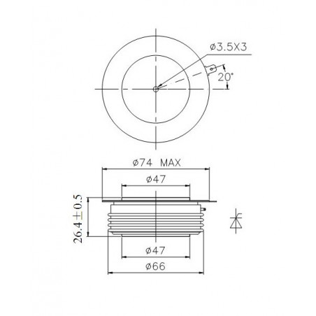 Y50KPE-18-18 Tirisztor PCT