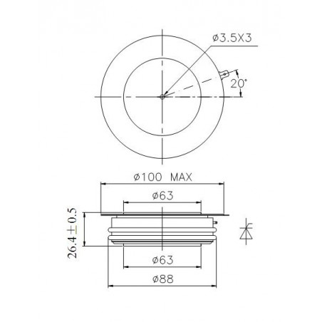 Y65KPE-28-18 Tirisztor PCT