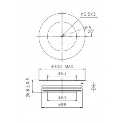 Y65KPJ-19-30 Tyrystor PCT Y65KPJ-19-30 Tyrystor PCT