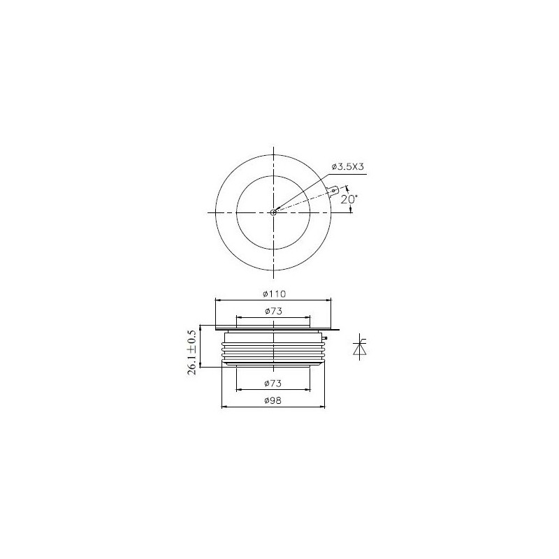 Y76KPC-40-06 Tyrystor PCT Y76KPC-40-06 Tyrystor PCT