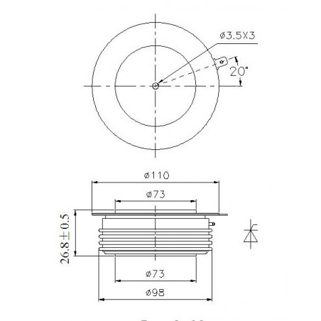 Y76KPJ-24-35 Tirisztor PCT