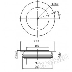 Y76KKE-27-12 Gyors tirisztor