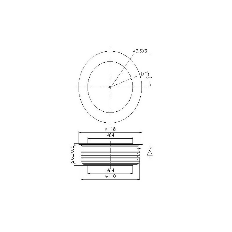 Y89KKG-38-20 Gyors tirisztor