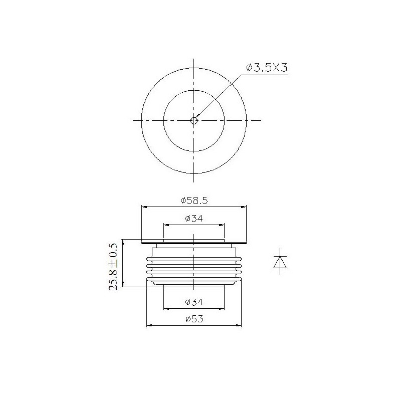 LED-ul de redresor Y38ZPC-17-14 LED-ul de redresor Y38ZPC-17-14