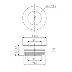 Y38ZPC-17-16 Dioda prostownicza