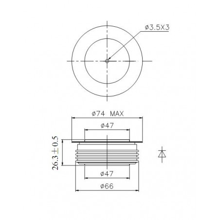 Y50ZPC-30-12 Dioda prostownicza