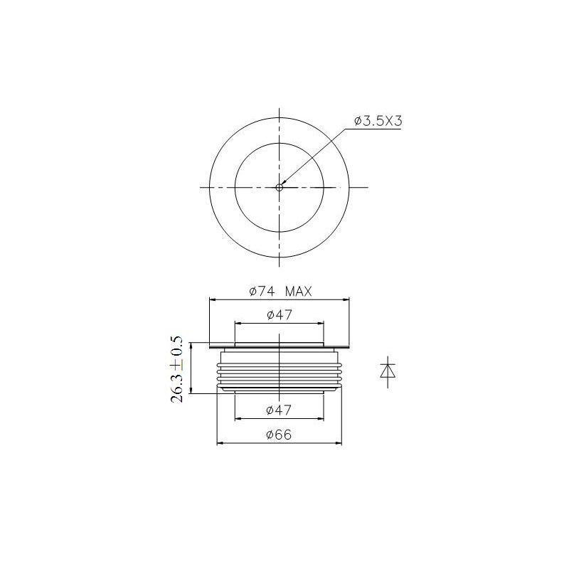 LED-ul de redresor Y50ZPC-30-14 LED-ul de redresor Y50ZPC-30-14