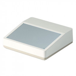 Escritorio - Cajas - Carcasa de plástico para un escritorio para control con panel de aluminio
