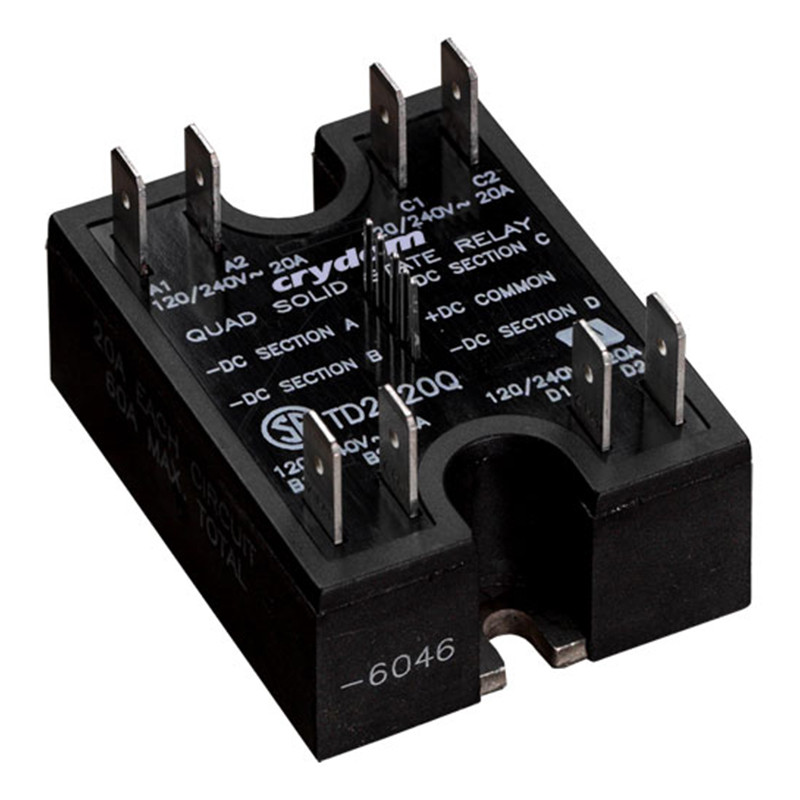 Double and quadruple semiconductor AC relays - D24 D, TD24 Q, H12D48 D series