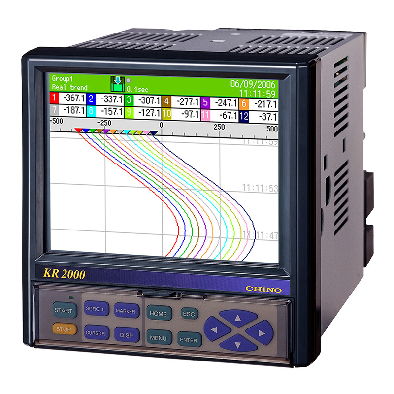 Înregistratoare cu microprocesor cu ecran LCD seria KR2000