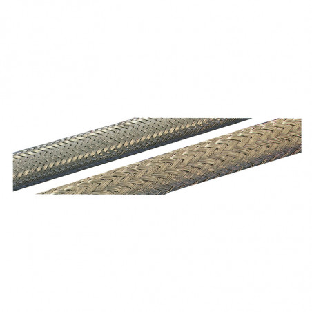 Cylindrical braids made of galvanized and stainless steel