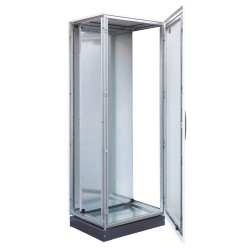 Frame assembled with door,...