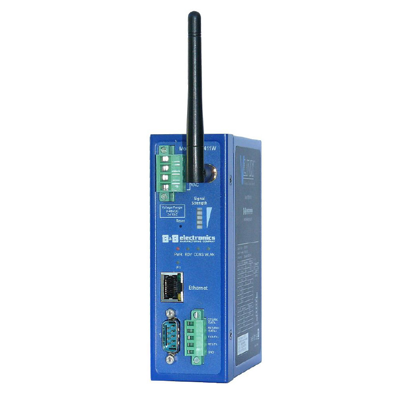 Portul serial al serverului WiFi RS232 / RS422 / RS485 - șină DIN ESR412W / ESR414W