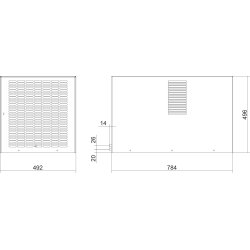 Klimatyzator dachowy 3850 W, 400 V-60 DEK40LT0B