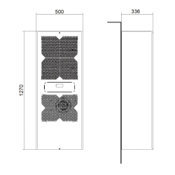 Klimatyzator zewnętrzny 3850 W, 230 V NOX40B0E1U00009