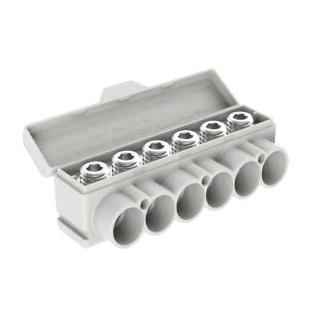 SLT50-6 szary Al 10-50/Cu 2.5-35 mm2 1000V blok dystrybucyjny MAS6050A10