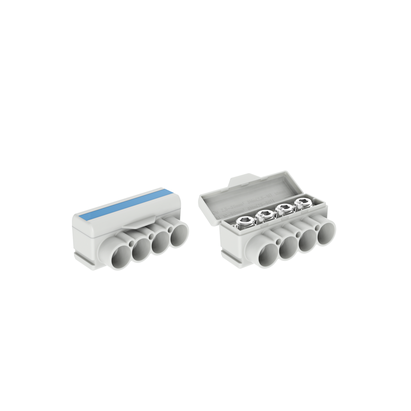 SLT50-4-3 niebieski Al 10-50/Cu 2.5-35 + 3x2,5mm2 1000V blok dystrybucyjny MAS4051B10 SLT50-4-3 niebieski Al 10-50/Cu 2.5-35 + 3x2,5mm2 1000V blok dystrybucyjny MAS4051B10