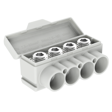 SLT50-4 żółto-zielony Al 10-50/Cu 2.5-35 mm2 1000V blok dystrybucyjny MAS4050Y10